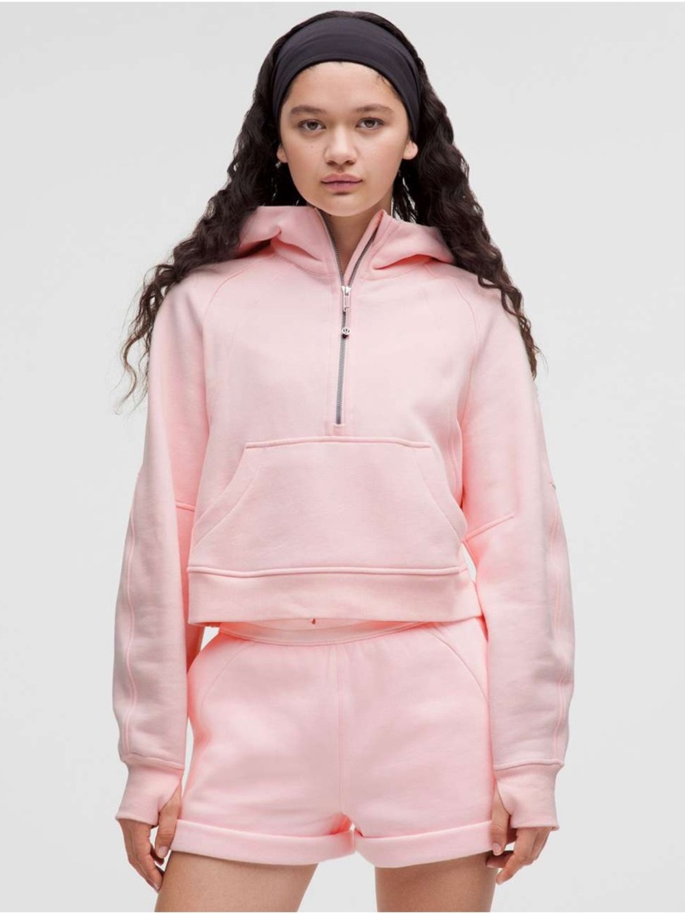 Lululemon Scuba Strawberry Milkshake Half-Zip Hoodie